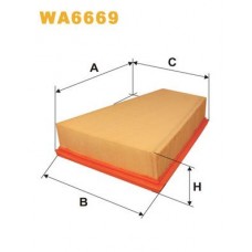 WA6669 WIX FILTERS Повітряний фільтр