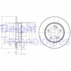 BG3326C DELPHI Гальмівний диск