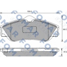 FO 905481 FOMAR Friction Комплект гальмівних колодок дисковий гальм
