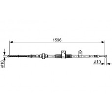 1 987 482 520 BOSCH Тросик, cтояночный тормоз