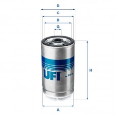 24.378.00 UFI Паливний фільтр