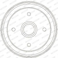 FDR329327 FERODO Гальмівний барабан