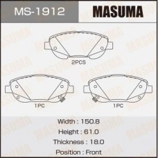 MS-1912 MASUMA Комплект гальмівних колодок