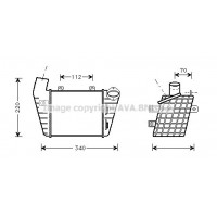 VN4127 AVA QUALITY COOLING Интеркулер