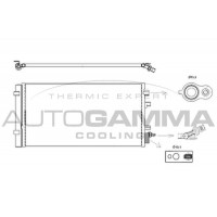 105830 AUTOGAMMA Конденсатор кондиціонера
