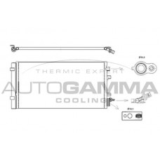 105830 AUTOGAMMA Конденсатор кондиціонера