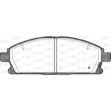 BPA0674.12 OPEN PARTS Комплект гальмівних колодок дисковий гальм