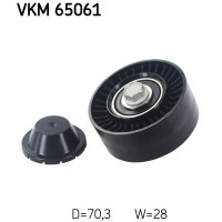 VKM 65061 SKF Паразитный / ведущий ролик, Поліклиновий ремінь