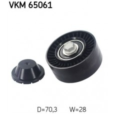 VKM 65061 SKF Паразитный / ведущий ролик, Поліклиновий ремінь