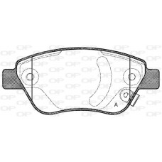 BPA0858.31 OPEN PARTS КомплеК т гальмівних колодок, дискове гальмо