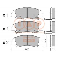 704-07094P IAP QUALITY PARTS Комплект гальмівних колодок дисковий гальм