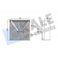 350095 KALE OTO RADYATÖR Випарник кондиціонера