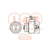 Натяжний ролик ремінь ГРМ IAP QUALITY PARTS 127-13092