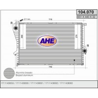 104.070 AHE Радіатор охолодження двигуна