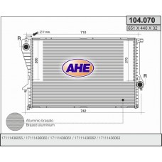 104.070 AHE Радіатор охолодження двигуна