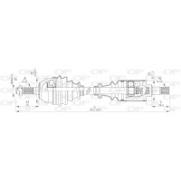 DRS6030.00 OPEN PARTS Привідний вал
