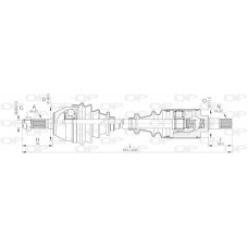 DRS6030.00 OPEN PARTS Привідний вал
