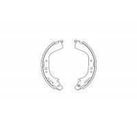 KBS-7435 KAVO PARTS Комплект гальмівних колодок
