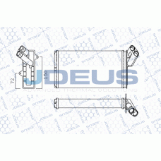 M-2110530 JDEUS Теплообмінник обігрів салону