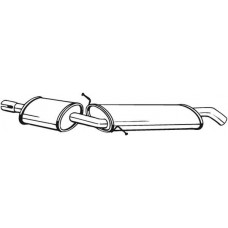 279-167 BOSAL Середній глушник вихлопних газів
