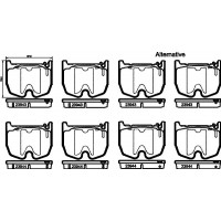 8DB 355 010-381 HELLA PAGID Комплект гальмівних колодок дисковий гальм