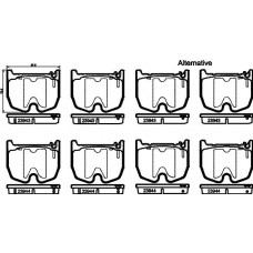 8DB 355 010-381 HELLA Комплект гальмівних колодок дисковий гальм
