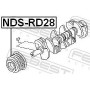 NDS-RD28 FEBEST Ремінний шків колінчастий вал
