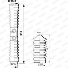 K150249 MOOG Комплект пильника рульове управління