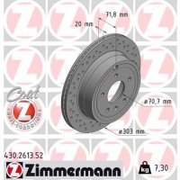 430.2613.52 ZIMMERMANN Гальмівний диск