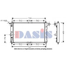 510011N AKS DASIS Радіатор охолодження двигуна