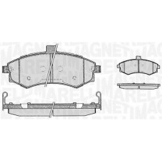 363916060469 MAGNETI MARELLI Комплект гальмівних колодок дисковий гальм