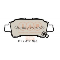 704-17084 IAP QUALITY PARTS КомплеК т гальмівних колодок, дискове гальмо