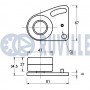 540051 RUVILLE Натяжний ролик ремінь ГРМ