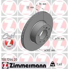 150.1264.20 ZIMMERMANN Гальмівний диск