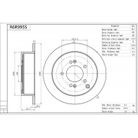 R6R995S AISIN Гальмівний диск