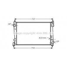 FTA2312 AVA QUALITY COOLING Радіатор охолодження двигуна