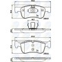 CBP02148 COMLINE Комплект гальмівних колодок дисковий гальм