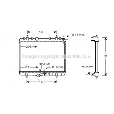 PEA2280 AVA QUALITY COOLING Радіатор охолодження двигуна
