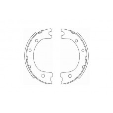 KBS-9935 KAVO PARTS Комплект гальмівних колодок