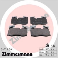 24478.150.1 ZIMMERMANN Комплект гальмівних колодок дисковий гальм