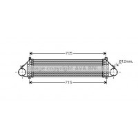 FD4429 AVA QUALITY COOLING Интеркулер