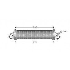 FD4429 AVA QUALITY COOLING Интеркулер