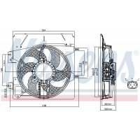 85670 NISSENS Вентилятор охолодження двигуна