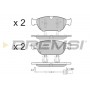 BP3476 BREMSI Комплект гальмівних колодок дисковий гальм
