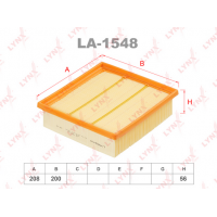 LA-1548 LYNXauto Повітряний фільтр
