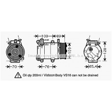 FDK392 AVA QUALITY COOLING Компресор кондиціонера