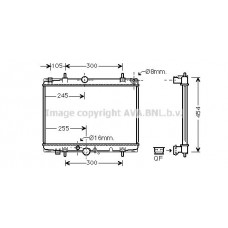 PEA2213 AVA QUALITY COOLING Радіатор охолодження двигуна