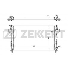 MK-1429 ZEKKERT Радіатор охолодження двигуна