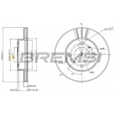 CD7005V BREMSI Гальмівний диск