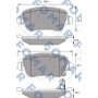 FO 691781 FOMAR Friction Комплект гальмівних колодок дисковий гальм